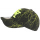 Casquette Enfant Jaune Fluo et Noire Eklyr Originale NY Baseball de 7 à 12 ans Casquette Enfant Hip Hop Honour