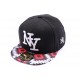 Casquette Snapback NY Noire et Rouge enfant à partir de 8 ans ANCIENNES COLLECTIONS divers