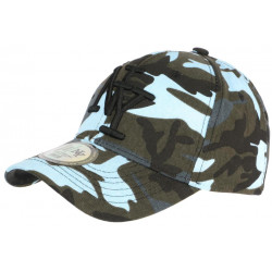 Casquette Enfant Camouflage Bleue Noire Militaire Baseball NY Chief 7 à 12 ans Casquette Enfant Hip Hop Honour