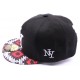 Casquette Snapback NY Noire et Rouge enfant à partir de 8 ans ANCIENNES COLLECTIONS divers