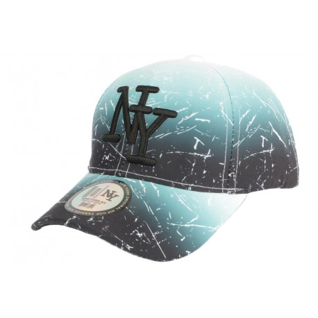 Casquette Enfant Grise et Blanche Originale Lyniz NY Baseball de 7 a 12 ans Casquette Enfant Hip Hop Honour