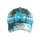 Casquette Enfant Bleue et Rose Print Palmiers NY Baseball Sunrise 7 a 12 ans Casquette Enfant Hip Hop Honour