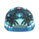 Casquette Enfant Bleue et Rose Print Palmiers NY Baseball Sunrise 7 a 12 ans Casquette Enfant Hip Hop Honour