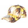 Casquette Enfant Jaune et Noire Print Palmiers NY Baseball Sunrise 7 a 12 ans ANCIENNES COLLECTIONS divers