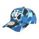 Casquette Enfant Bleue et Noire Print Original Baseball Arlek de 7 a 11 ans Casquette Enfant Hip Hop Honour