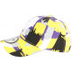 Casquette Enfant Violette et Jaune Mode Originale NY Baseball Arlek de 7 a 11 ans Casquette Enfant Hip Hop Honour