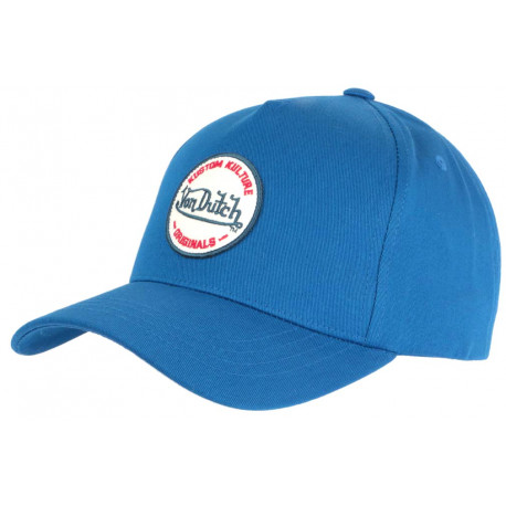 Casquette Von Dutch Bleu Col Custom baseball CASQUETTES VON DUTCH