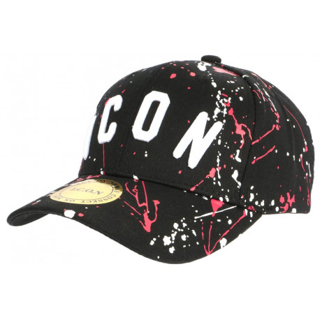 Casquette ICON Rouge et Noire Streetwear Design Baseball Fyck CASQUETTES Hip Hop Honour