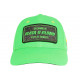 Casquette Plata o Plomo Vert Fluo et Strass Noir Colombia Baseball CASQUETTES SKR