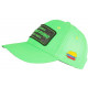 Casquette Plata o Plomo Vert Fluo et Strass Noir Colombia Baseball CASQUETTES SKR