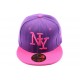 Casquette Snapback NY Violet et Rose enfant à partir de 8 ans ANCIENNES COLLECTIONS divers