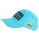 Casquette Plata o Plomo Bleu Fluo et Strass Noir Colombia Baseball CASQUETTES SKR