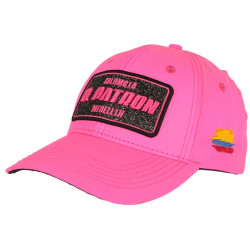 Casquette El Patron Rose Fluo Strass Noir Medellin Colombia Baseball CASQUETTES SKR