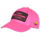 Casquette Plata o Plomo Rose Fluo et Strass Noir Colombia Baseball CASQUETTES SKR