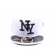 Snapback NY Blanche Visière Noire et Blanche ANCIENNES COLLECTIONS divers