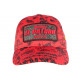 Casquette El Patron Rouge et Noire Strass Streetwear Medellin Baseball CASQUETTES SKR