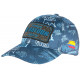 Casquette El Patron Bleue et Blanche Streetwear Baseball Colombia CASQUETTES SKR