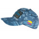 Casquette El Patron Bleue et Blanche Streetwear Baseball Colombia CASQUETTES SKR