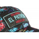 Casquette El Patron Bleue et Noire Print Streetwear Colombia Baseball CASQUETTES SKR