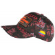 Casquette Plata o Plomo Noire et Rouge Design Streetwear Colombia Baseball CASQUETTES SKR