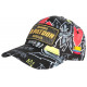 Casquette El Patron Noire et Dorée Strass Print Streetwear Colombia Baseball CASQUETTES SKR