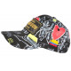 Casquette El Patron Noire et Dorée Strass Print Streetwear Colombia Baseball CASQUETTES SKR