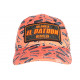 Casquette El Patron Orange et Noire Strass Print Streetwear Colombia Baseball CASQUETTES SKR