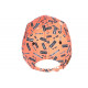 Casquette El Patron Orange et Noire Strass Print Streetwear Colombia Baseball CASQUETTES SKR