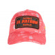 Casquette El Patron Corail et Noire Strass Look Streetwear Colombia Baseball CASQUETTES SKR