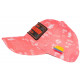 Casquette El Patron Corail et Noire Strass Look Streetwear Colombia Baseball CASQUETTES SKR