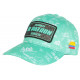 Casquette El Patron Verte et Blanche Strass Design Streetwear Colombia Baseball CASQUETTES SKR