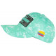 Casquette El Patron Verte et Blanche Strass Design Streetwear Colombia Baseball CASQUETTES SKR