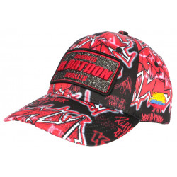 Casquette El Patron Rouge Noire Medellin Streetwear Fashion Baseball Colombia CASQUETTES SKR