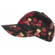 Casquette Teddy Bad Noire et Rouge Strass Print Streetwear Fashion Baseball CASQUETTES SKR