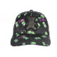 Casquette Teddy Bad Verte et Noire Strass Print Streetwear Original Baseball CASQUETTES SKR