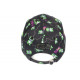 Casquette Teddy Bad Verte et Noire Strass Print Streetwear Original Baseball CASQUETTES SKR