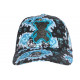 Casquette Teddy Bad Noire et Bleue Strass Look Streetwear Original Baseball CASQUETTES SKR