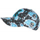 Casquette Teddy Bad Noire et Bleue Strass Look Streetwear Original Baseball CASQUETTES SKR