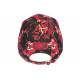 Casquette Teddy Bad Noire et Rouge Strass Design Streetwear Baseball CASQUETTES SKR