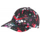 Casquette SKR Noire et Rouge Design Clown Streetwear Baseball CASQUETTES SKR