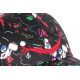 Casquette SKR Noire et Rouge Design Clown Streetwear Baseball CASQUETTES SKR