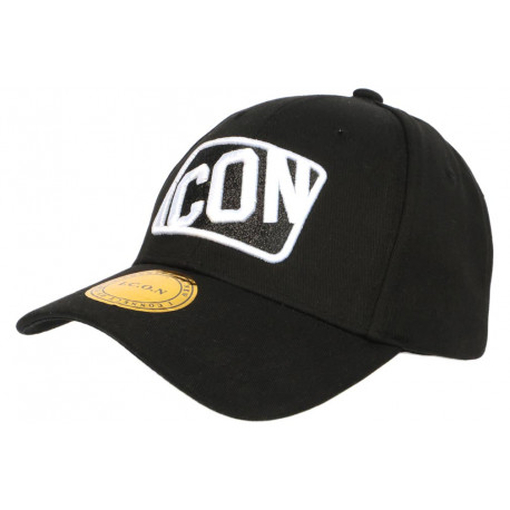 Casquette ICON Noire et Blanche Strass Streetwear Baseball Orka ANCIENNES COLLECTIONS divers