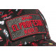 Casquette El Profesor Rouge et Noire Strass Print Streetwear Baseball CASQUETTES SKR