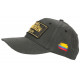 Casquette El Patron Grise Doree Toile Reflect Strass Colombia Baseball CASQUETTES SKR