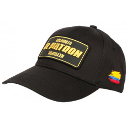 Casquette El Patron Noire Doree Ecusson Reflect Medellin Colombia Baseball CASQUETTES SKR