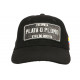 Casquette Plata o Plomo Bogota Noire et Argent Effet Daim Strass Baseball CASQUETTES SKR