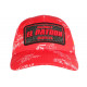 Casquette El Patron Rouge et Blanche Strass Streetwear Medellin Baseball CASQUETTES SKR