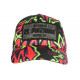 Casquette El Patron Noire et Corail Design Streetwear Colombia Baseball CASQUETTES SKR