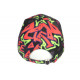 Casquette El Patron Noire et Corail Design Streetwear Colombia Baseball CASQUETTES SKR