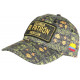 Casquette El Patron Doree et Grise Print Streetwear Colombia Baseball CASQUETTES SKR